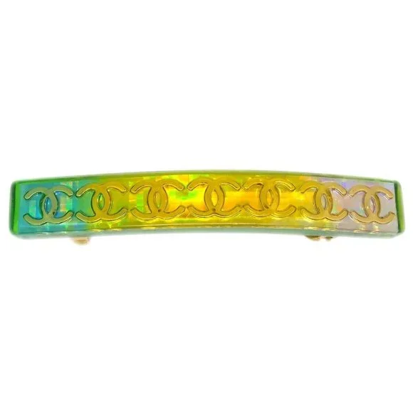 Auth nel Hair Clip Hairpin Barrette Yellow Gold Kai| Gold Hair Clip-gold Barrette-simple Gold Hair Clip  main image 2